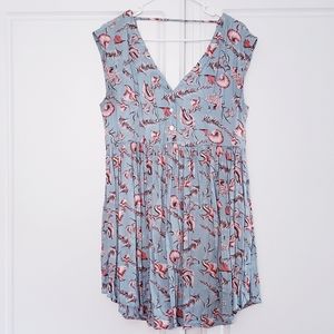 2/$5 FOREVER 21 Seashell Shirt Dress M